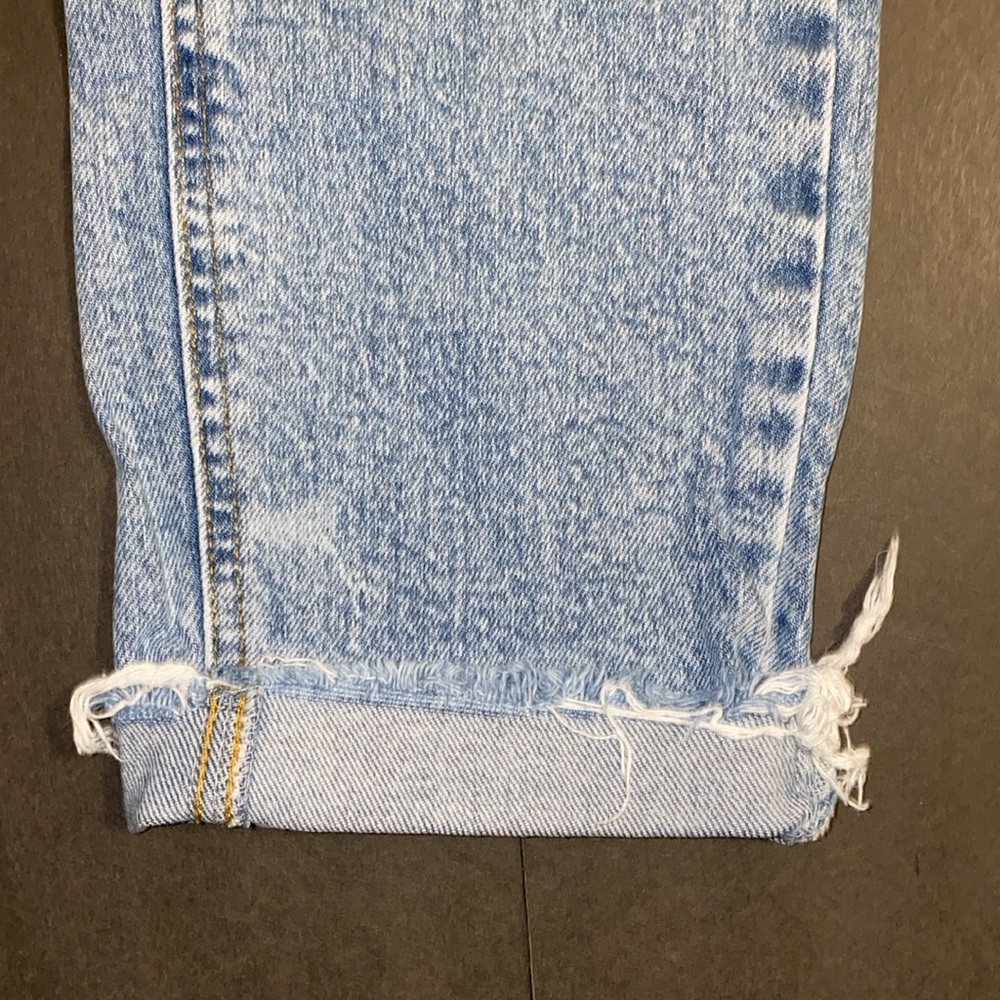 Vero Moda Denim 25/32 High Rise Crop Ankle Washout Distress Jeans - Picture 11 of 14
